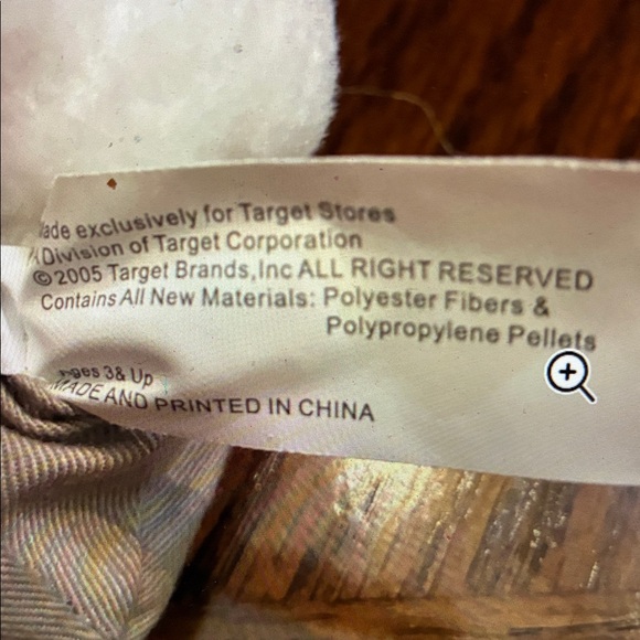 Target Bullseye Dog Plush Toy Red and White Nametag 2008 - Picture 4 of 4